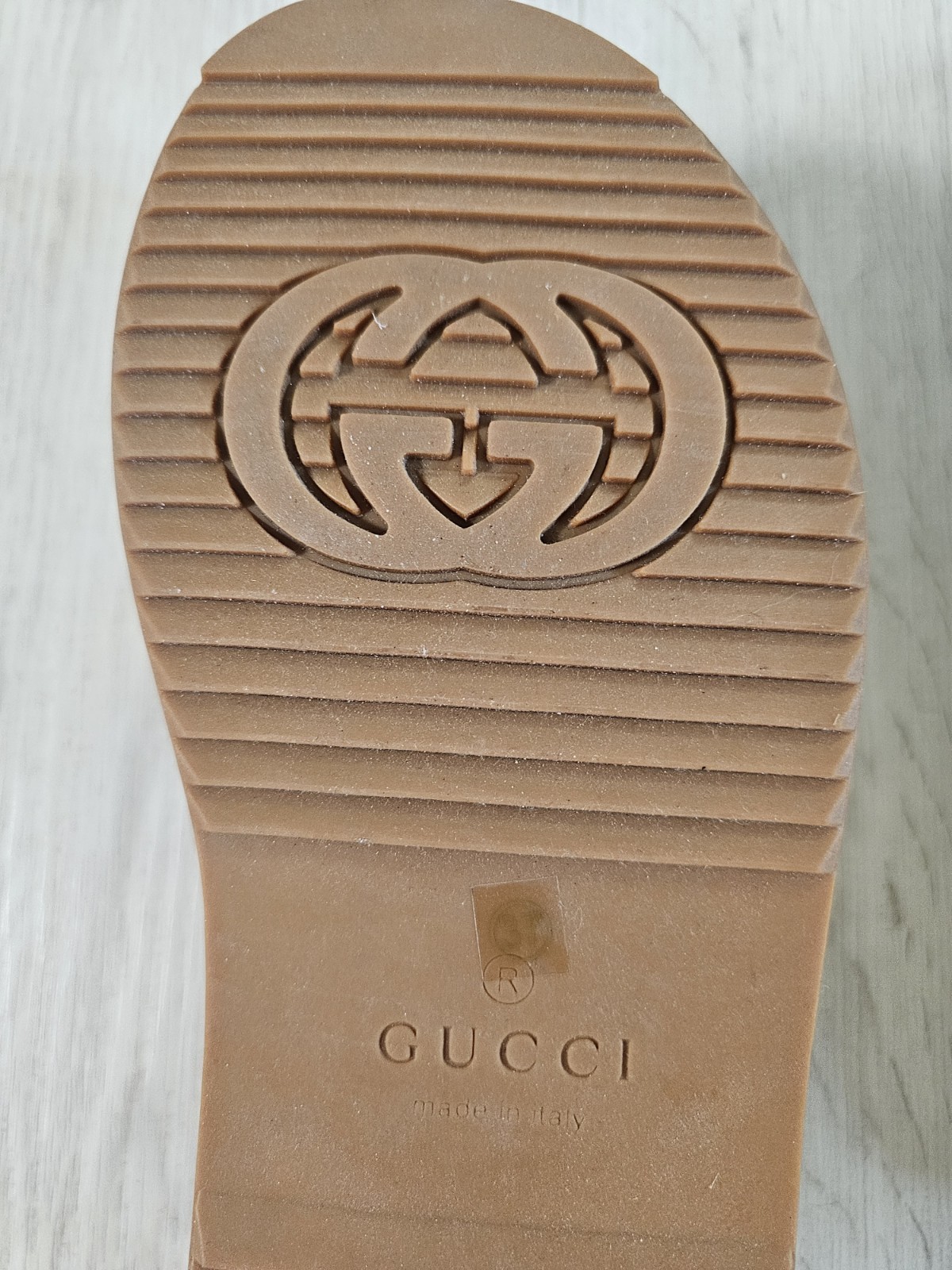 Gucci Angelina Burgundy GG Monogram Logo Platform Slide Sandal EU 37 US 7