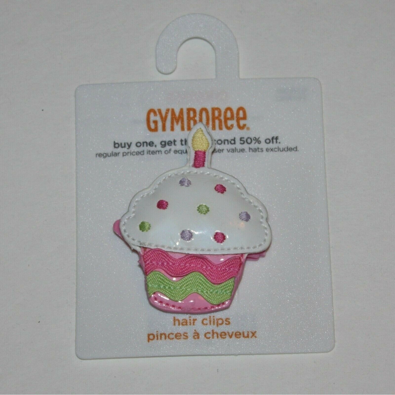 Gymboree Birthday Shop Cupcake Hair Clip size 2 3 4 5 6 7 8 9 10 11 12 NWT