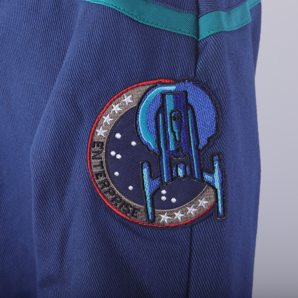 For Enterprise Duty Jumpsuits Starfleet Gold Red Blue Stripes Cosplay Uniforms