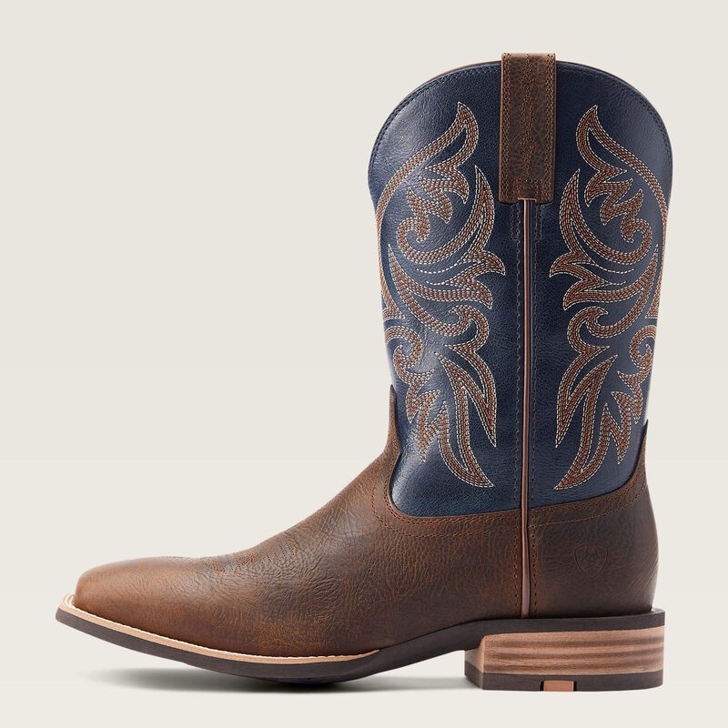 New Men’s ARIAT SLINGSHOT Brow/Blue Leather 11″ Western Cowboy Boots 10044566