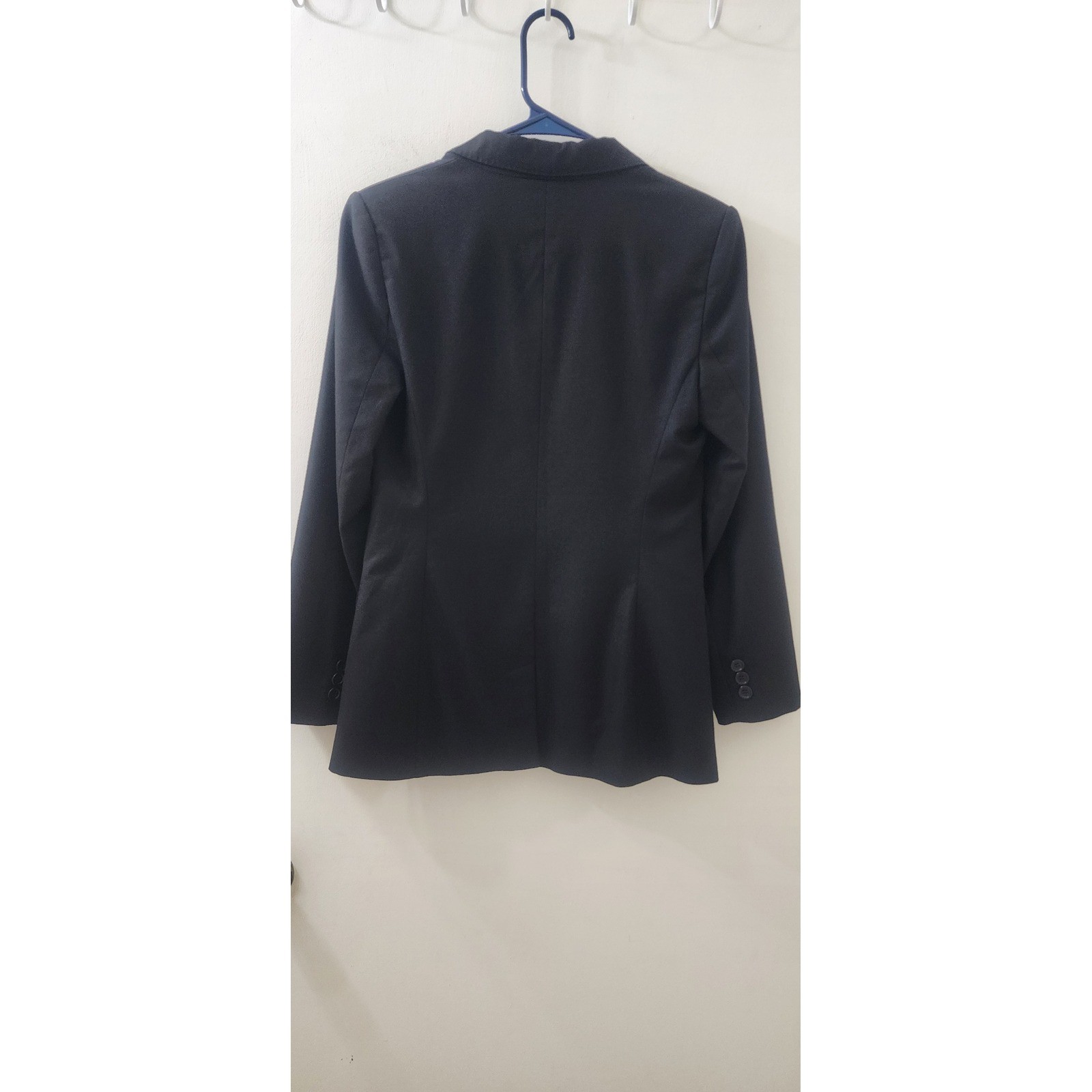 Tiffany & Co. Wardrobe Womens Black Single Button Blazer Jacket Size 4