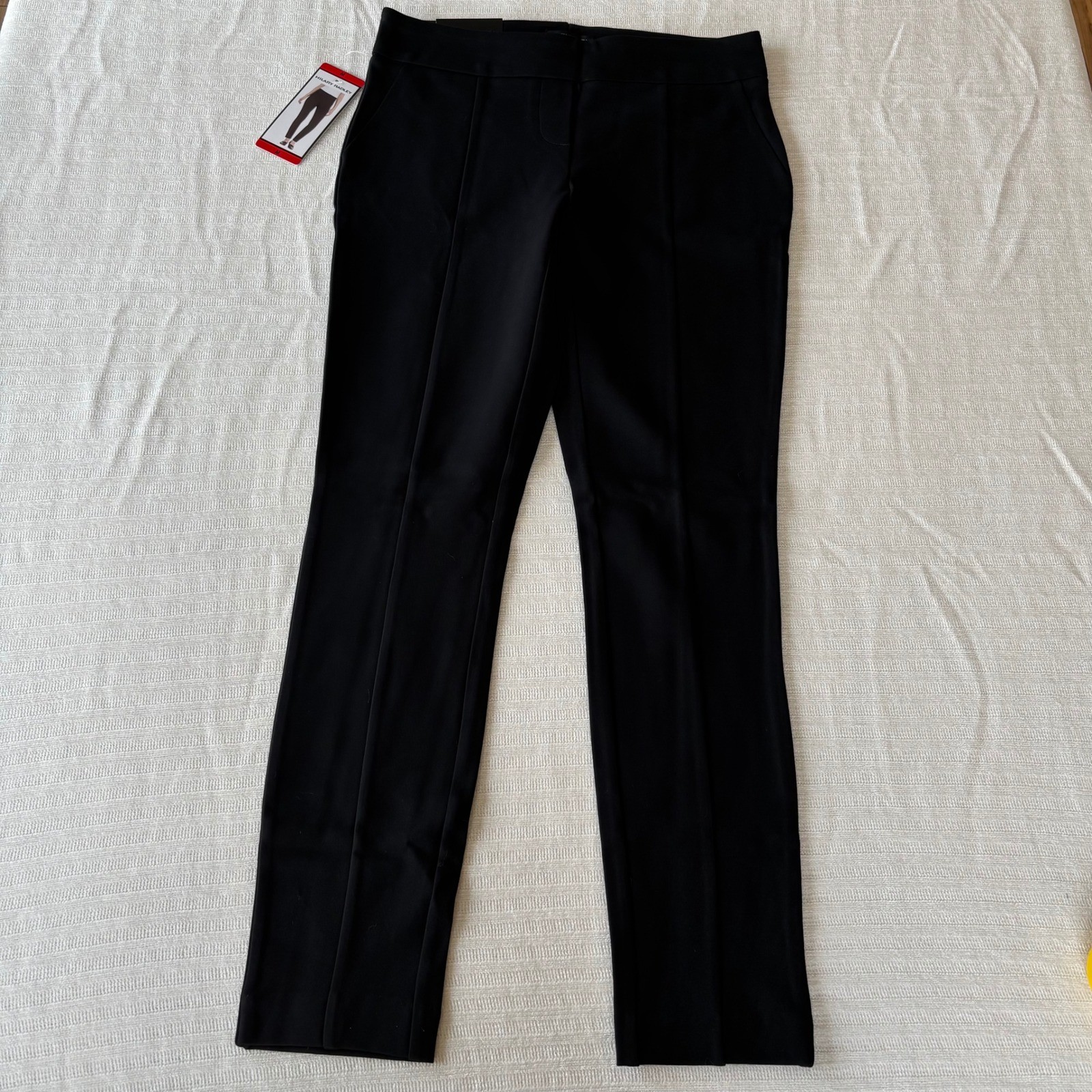 Hilary Radley Womens Black Slim Leg Stretch Pants Size M NWT 1309569