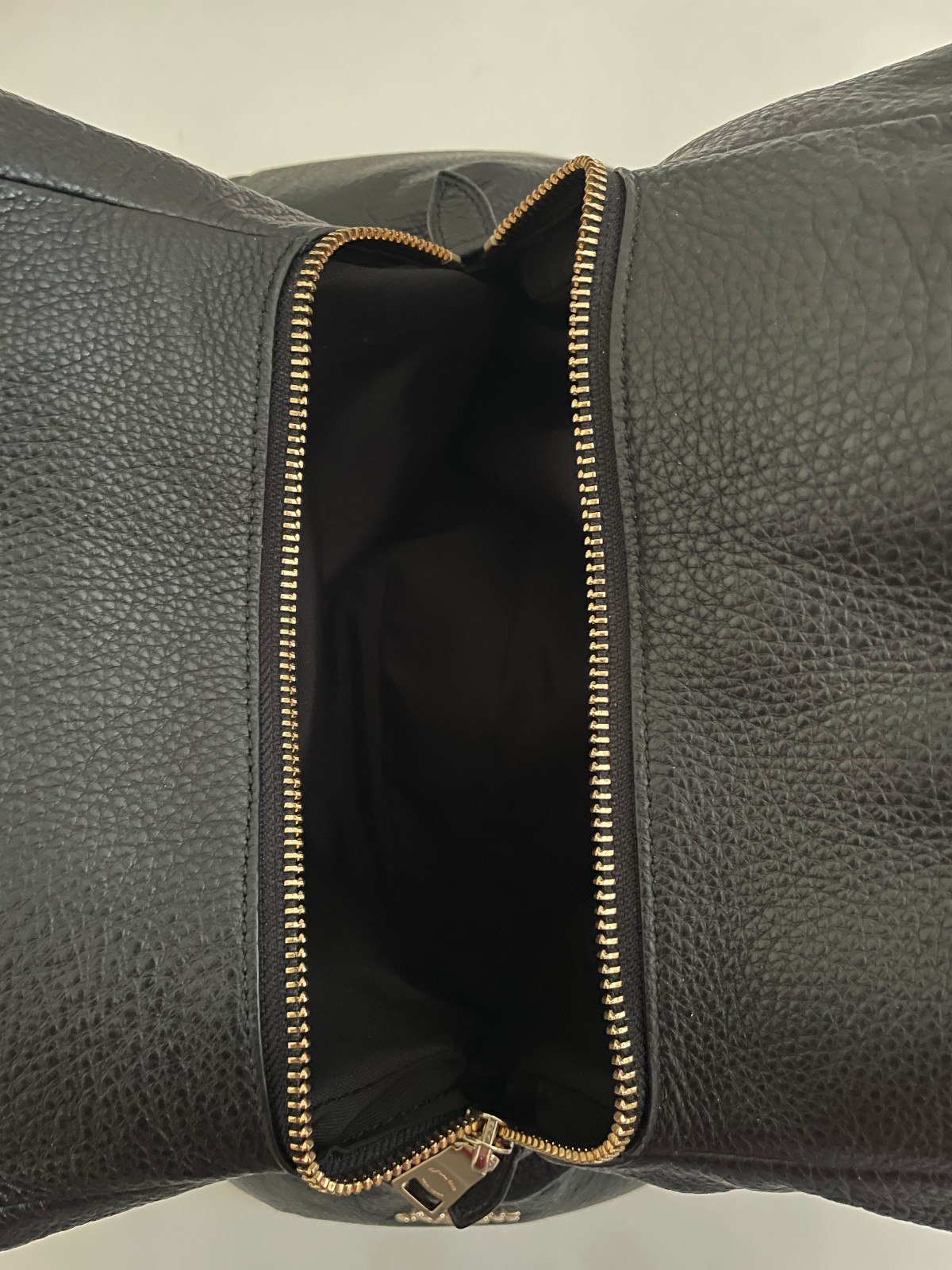 Coach Madison Phoebe Black Pebbled Leather Shoulder Bag