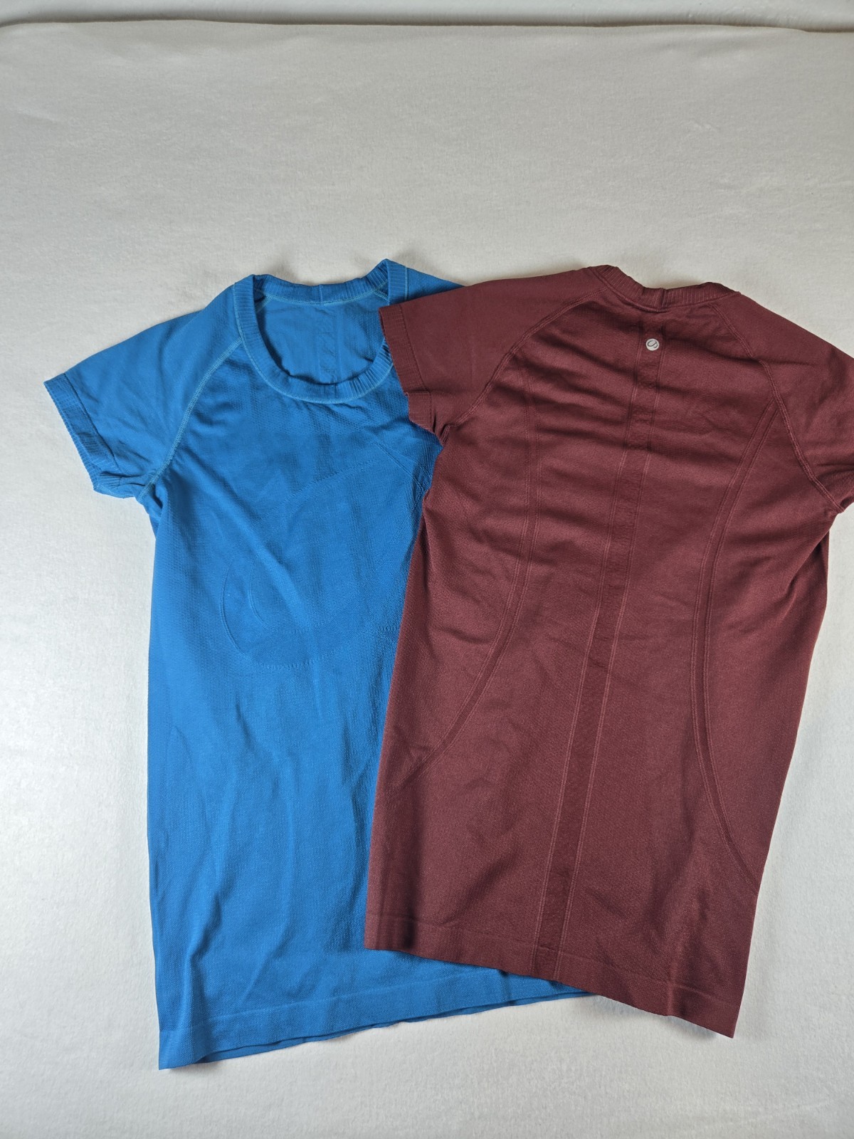 CRZ Yoga Athletica Women’s Active Shirts Lot of 2 Size XS Blue And Burgandy