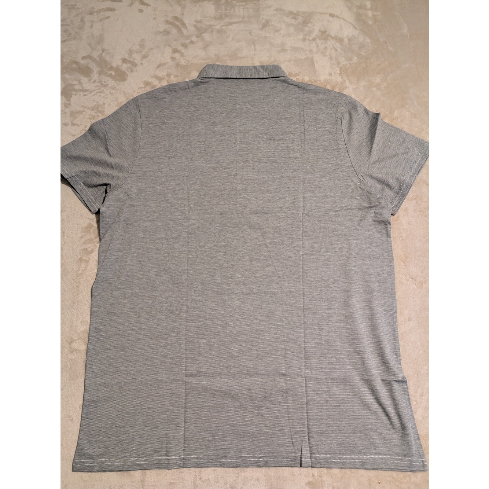 Criquet Men’s Players Polo Shirt Gray Heathered XL Organic Cotton Golf NWT