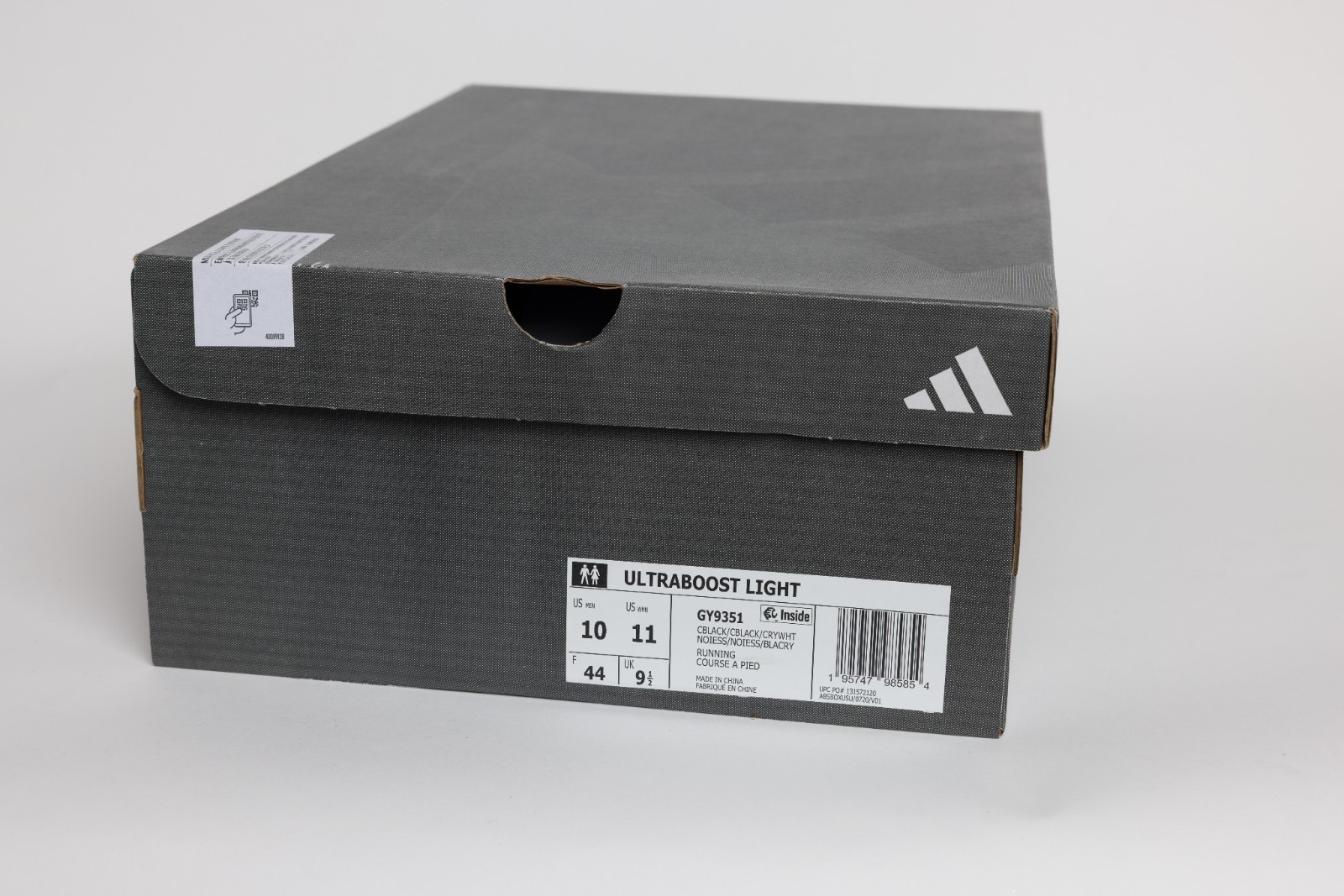 Adidas Ultraboost Light Running Shoe – Core Black – New In Box – Men’s Size 10