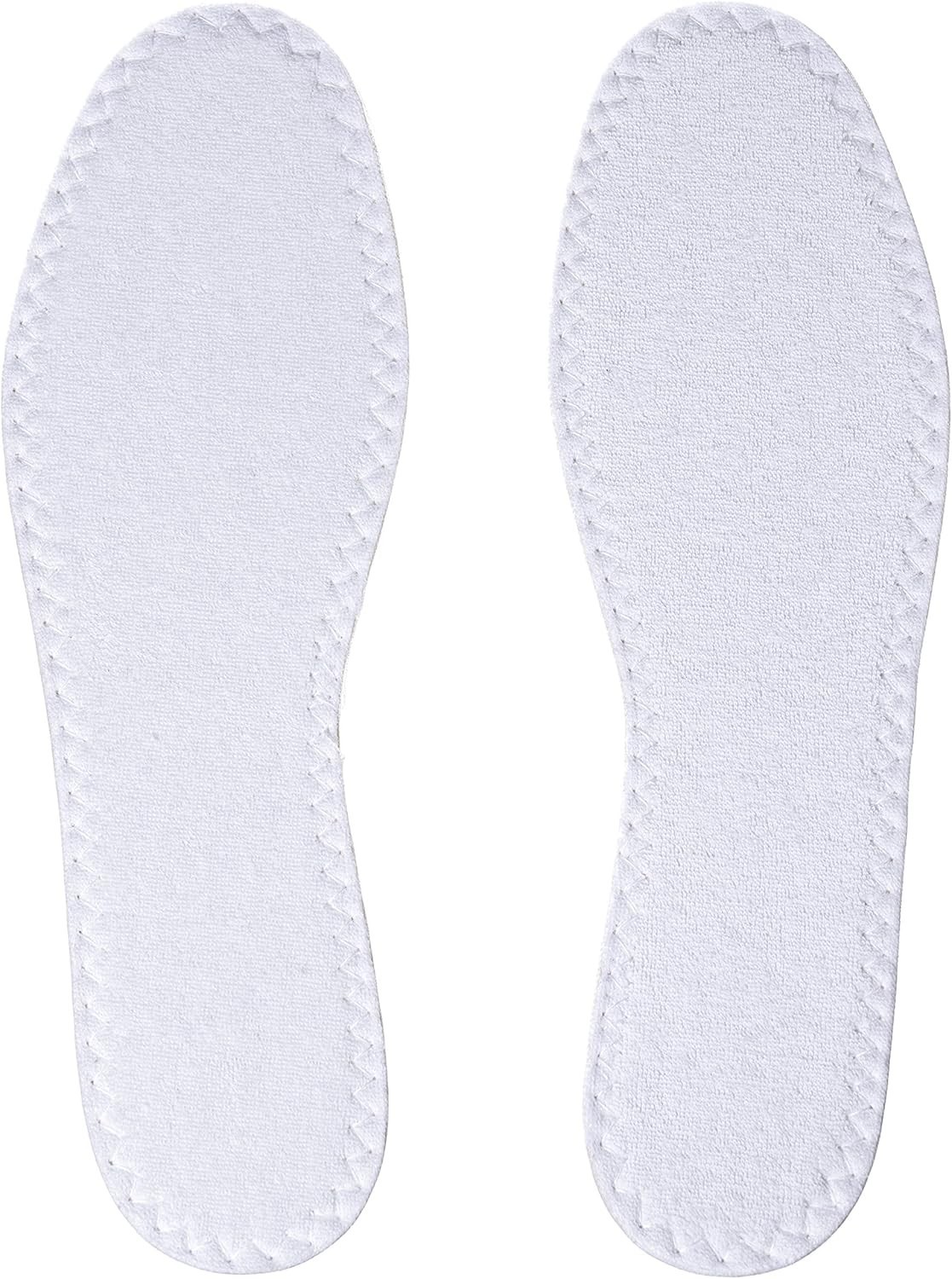 Happystep Terry Cloth Shoe Inserts Washable Insoles Sockless Liners Women Sweat