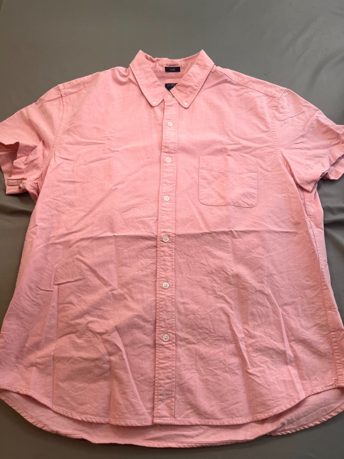 J. Crew Slim Flex Oxford Mens Pink Size XL