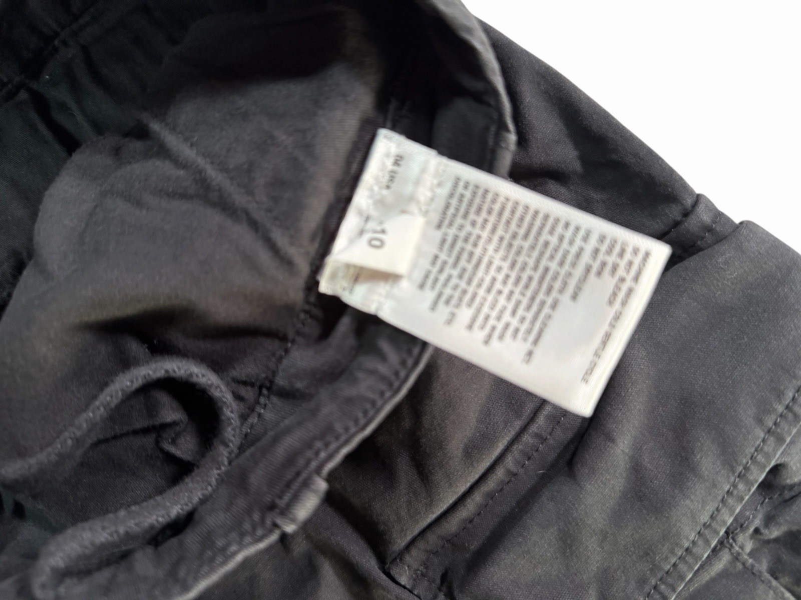 Uniqlo U Men’s Black Cotton Twill Cargo Pants M 29W Relaxed Straight Pockets
