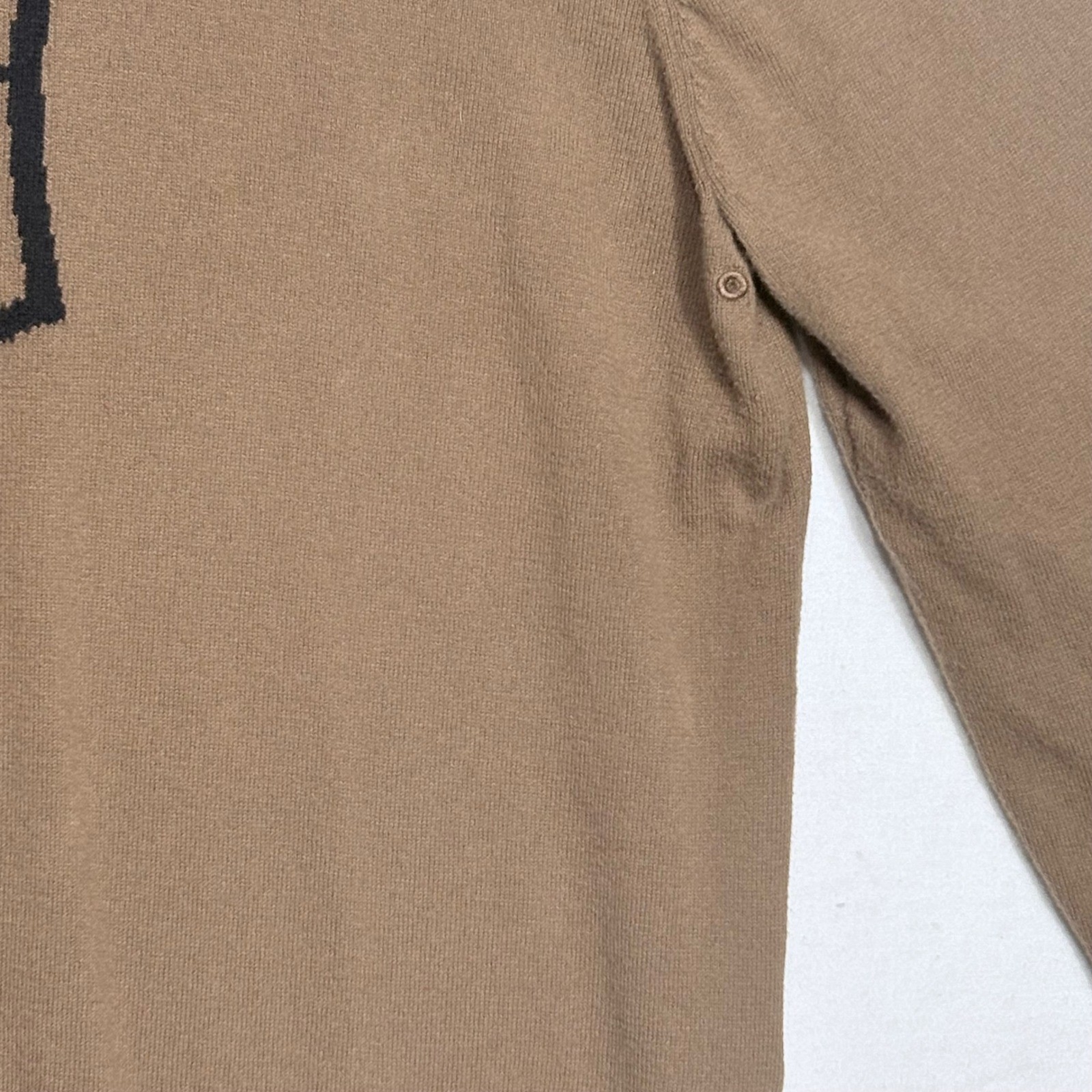 Victorinox Crew Neck Sweater Mens XL Brown Swiss Army Shield Logo Cotton Wool