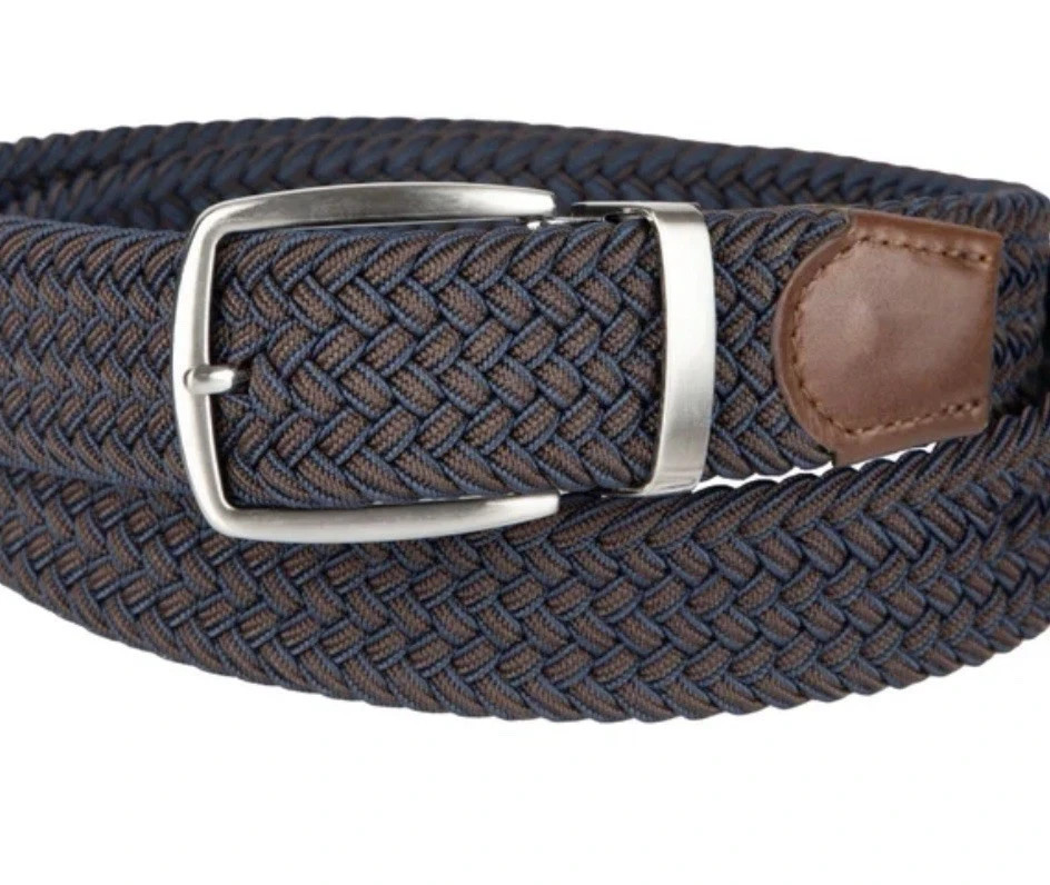 Tommy Bahama Men’s Stretch Braided Reversible Belt Adjustable Fit