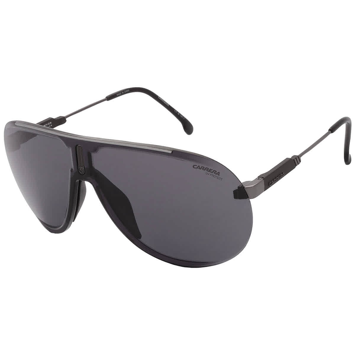 Carrera Grey Shield Unisex Sunglasses SUPERCHAMPION 0V81/2K 99 SUPERCHAMPION