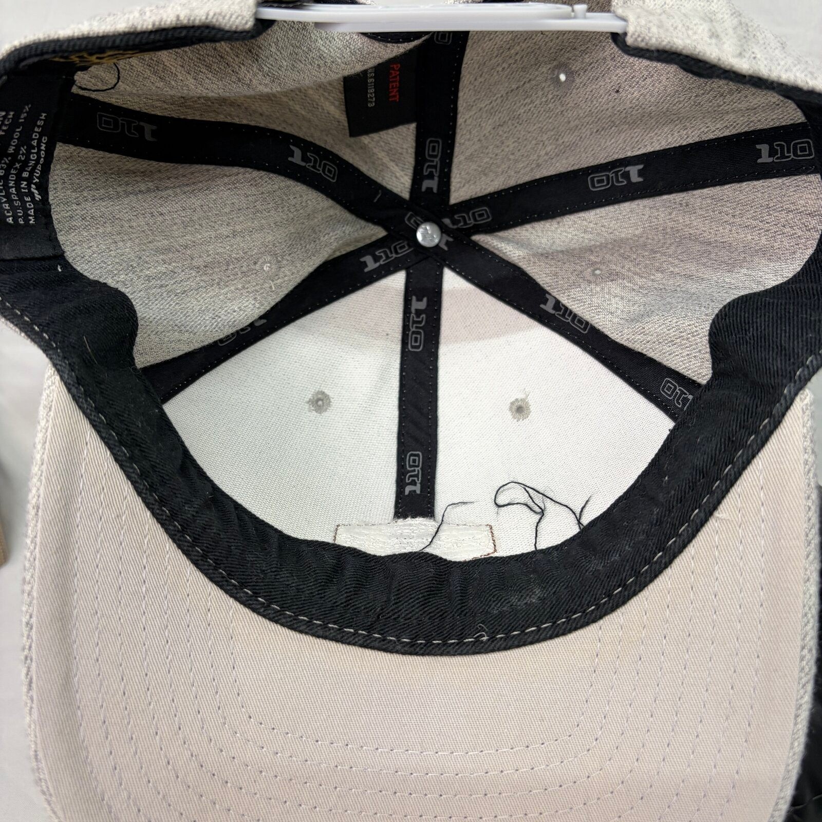 Yupoong Hat Colorado Mountain Patch Mens OSFA Gray Snapback Flexfit Tech