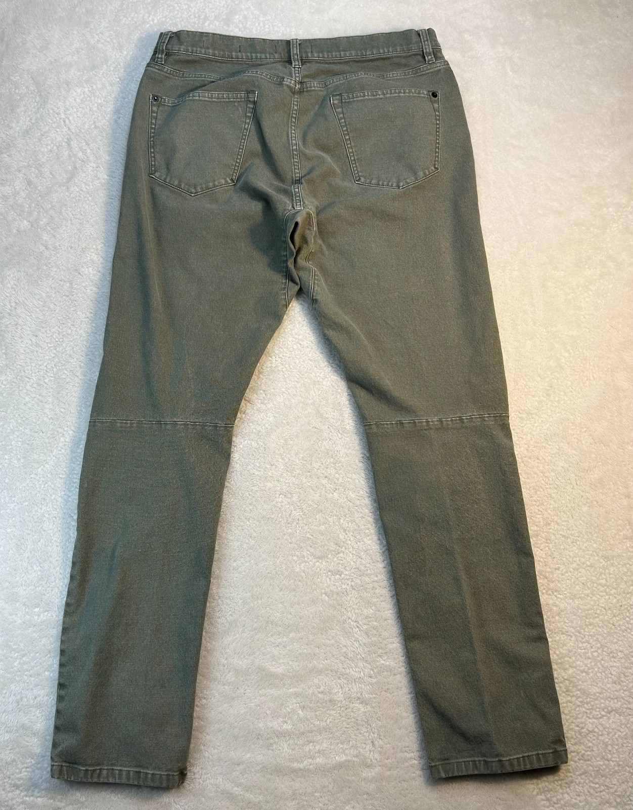 Proof Rover Pants Mens 33×32 Green Stretch Canvas Slim Fit Straight Leg Utility