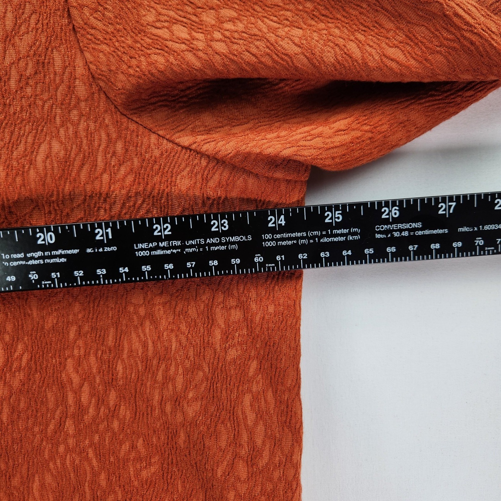 Used Excellent Ali Miles Rust Textured Jacket XL Toggle Button Boho Chic