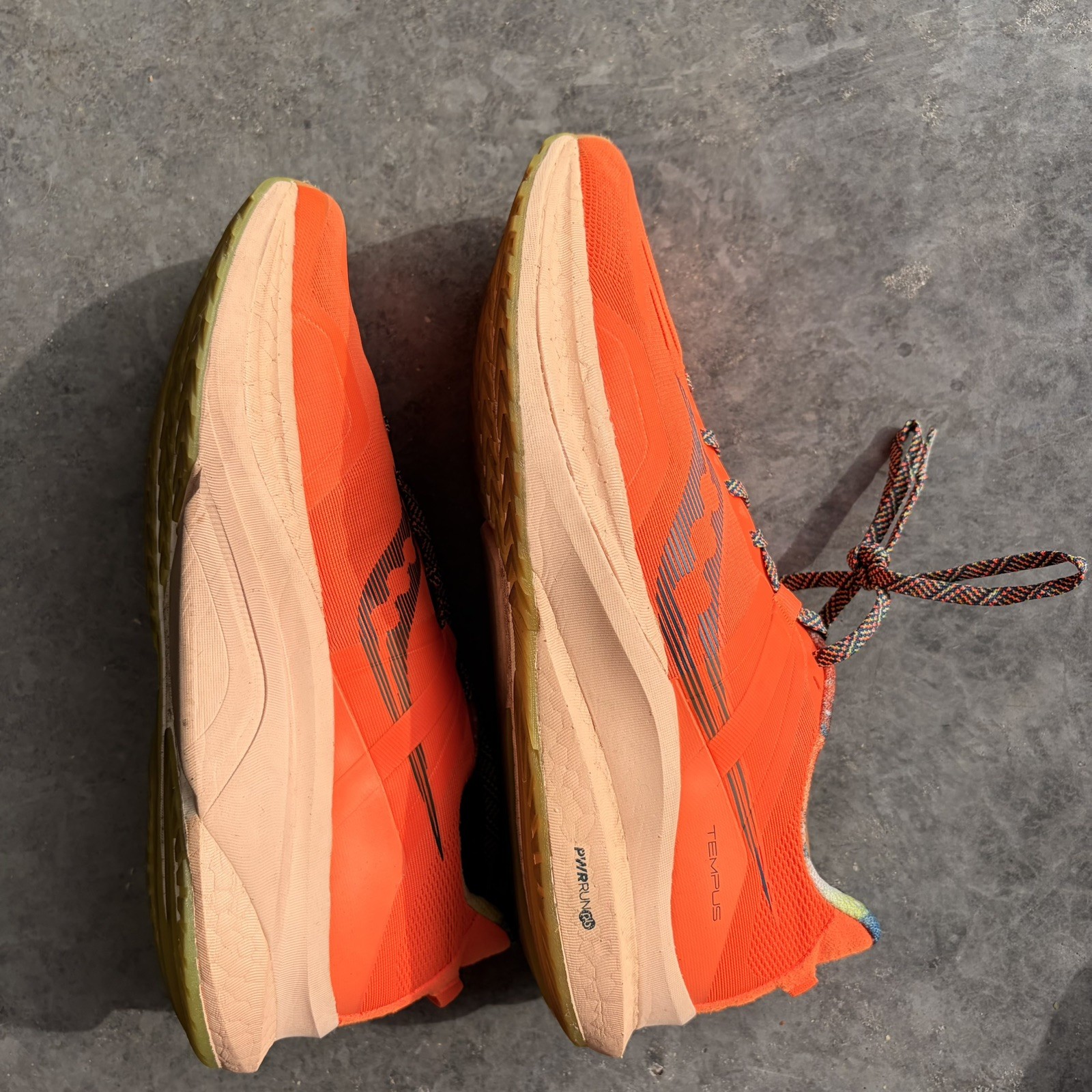 Saucony Tempus Mens 12 Campfire Story Sneakers Running Shoes Orange S20720-45