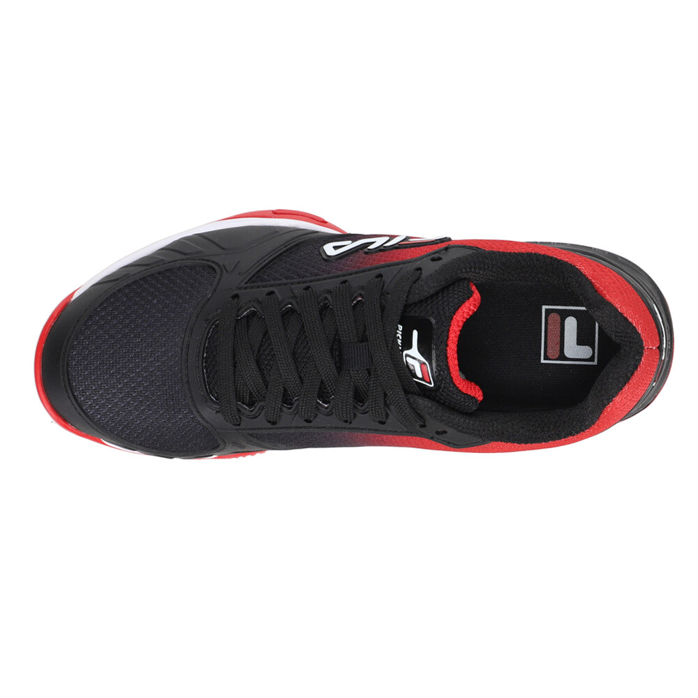 Fila Volley Zone Pickleball Mens Black, Red Sneakers Athletic Shoes 1PM00595-01