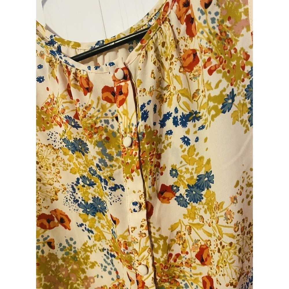 Disney Lauren Conrad Collaboration Blouse Womens Size s Lace floral Pink Ivory