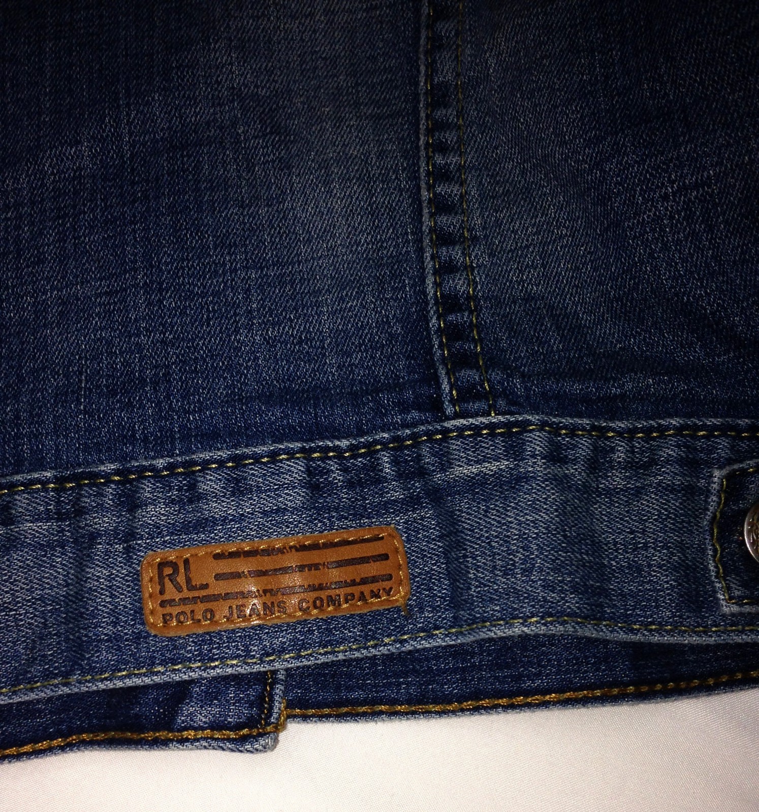 Ralph Lauren Polo Jeans Company (Size Large) Blue Denim Jacket E18
