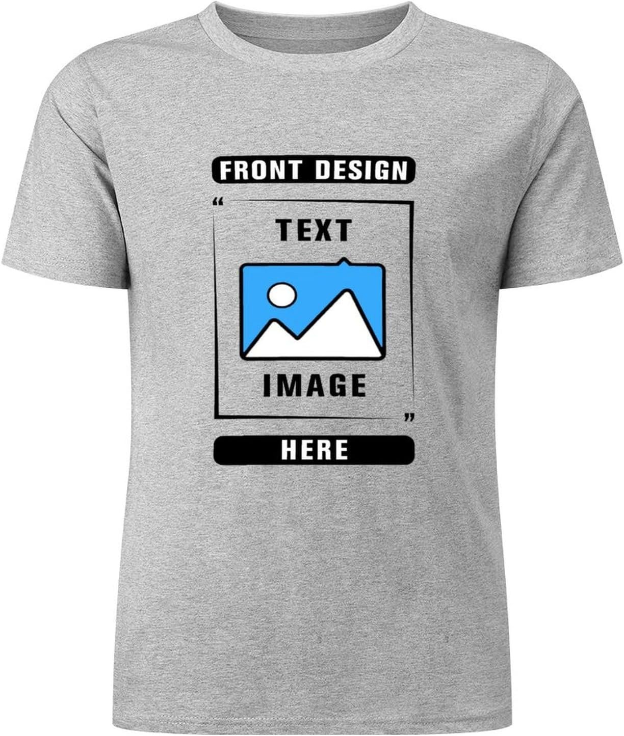 Custom T-Shirt, Add Your Own Text Image Photo,Customized Gift for Birthday