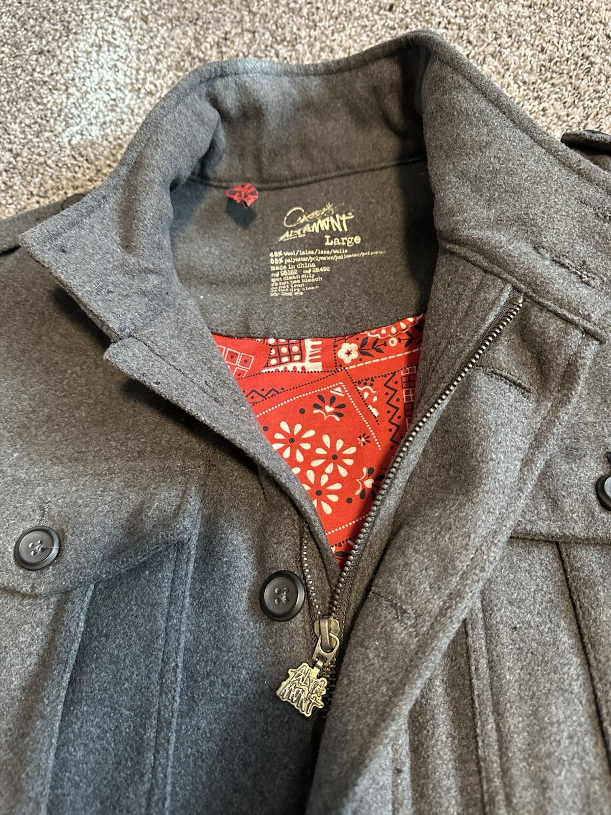 Altamont peacoat jacket Garrett Hill pro model Signature size Large