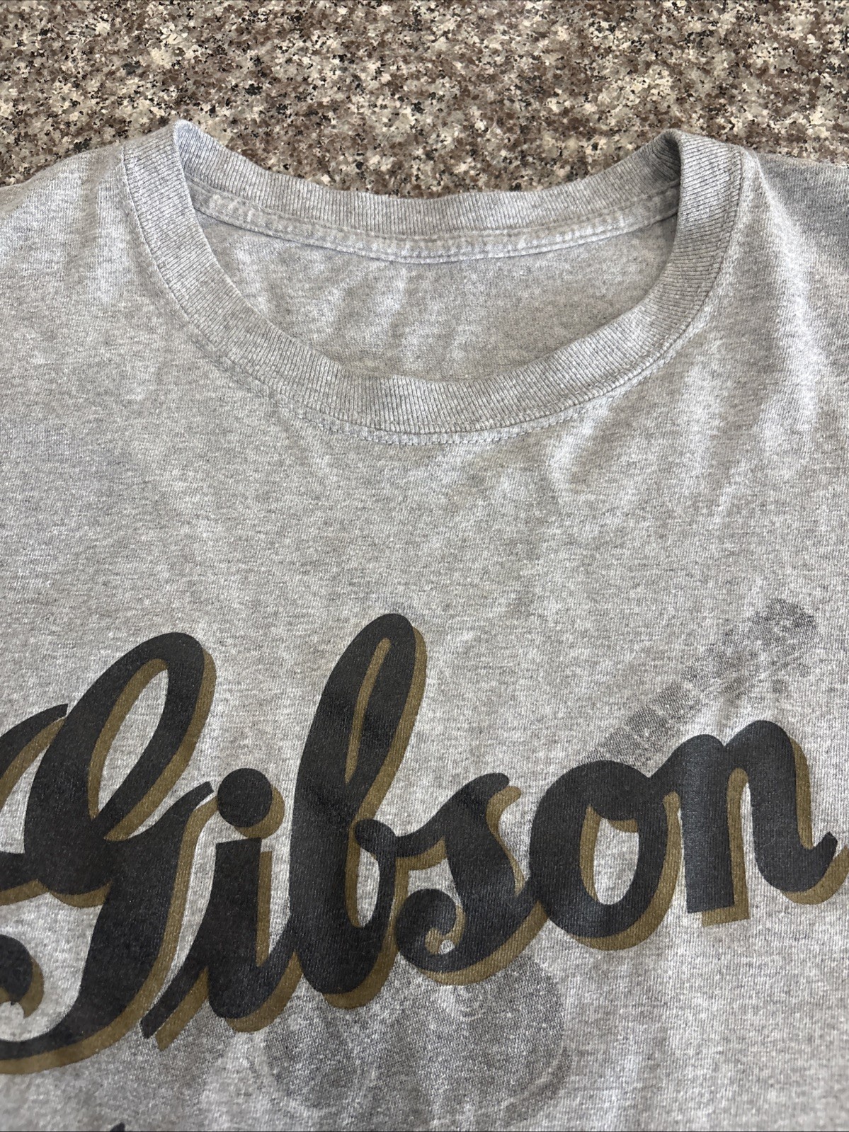 Gibson Guitar Long Sleeve Shirt XXL Gray Kalamazoo Michigan Since 1902