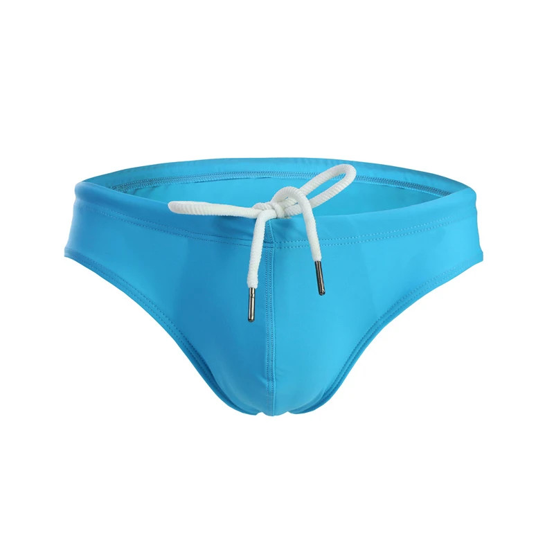 Men’s Swimming Trunks Low Waist Lacing Male Triangle Swimming Pool Wear Swimsuit