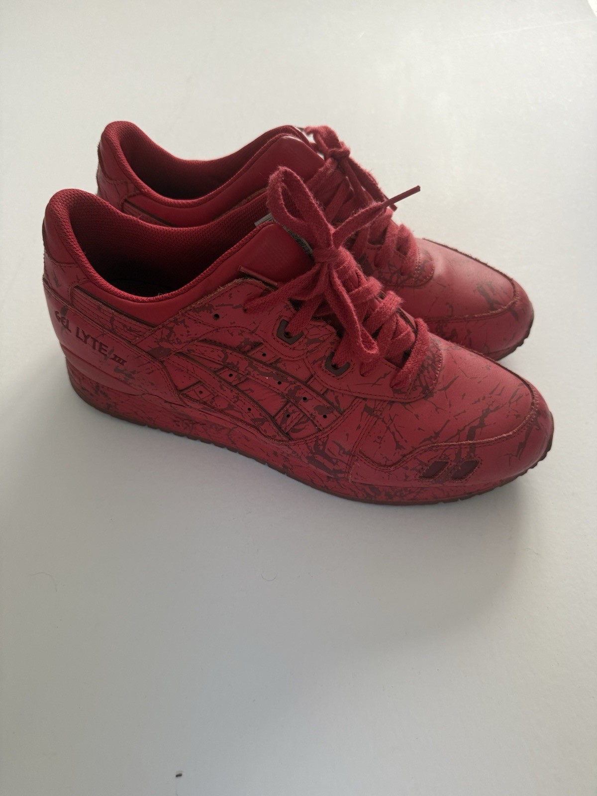 ASICS Gel Lyte 3 Men’s Size 11.5 Og Box Red Marble Pack