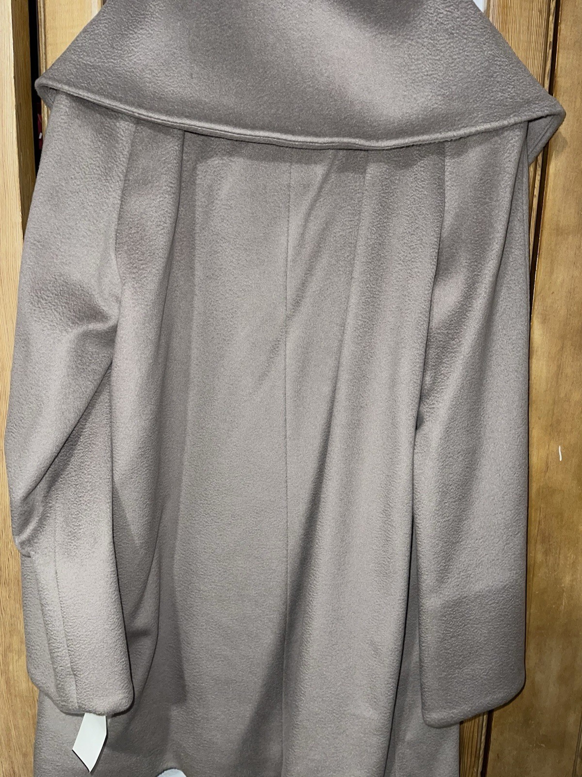 Cinzia Rocca Virgin Wool Coat Woman’s 8 Light Taupe Brand New Made In Italy
