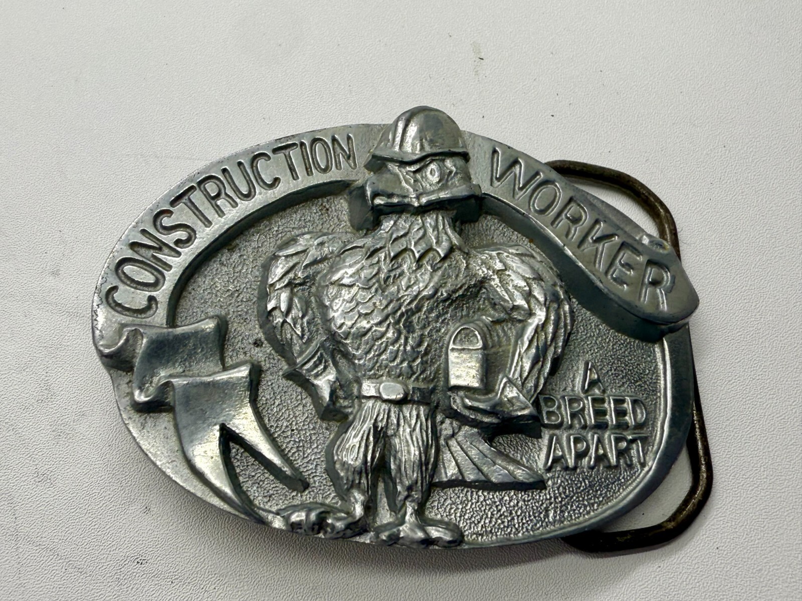 Construction Worker A Breed Apart Vintage The Great American Belt Buckle