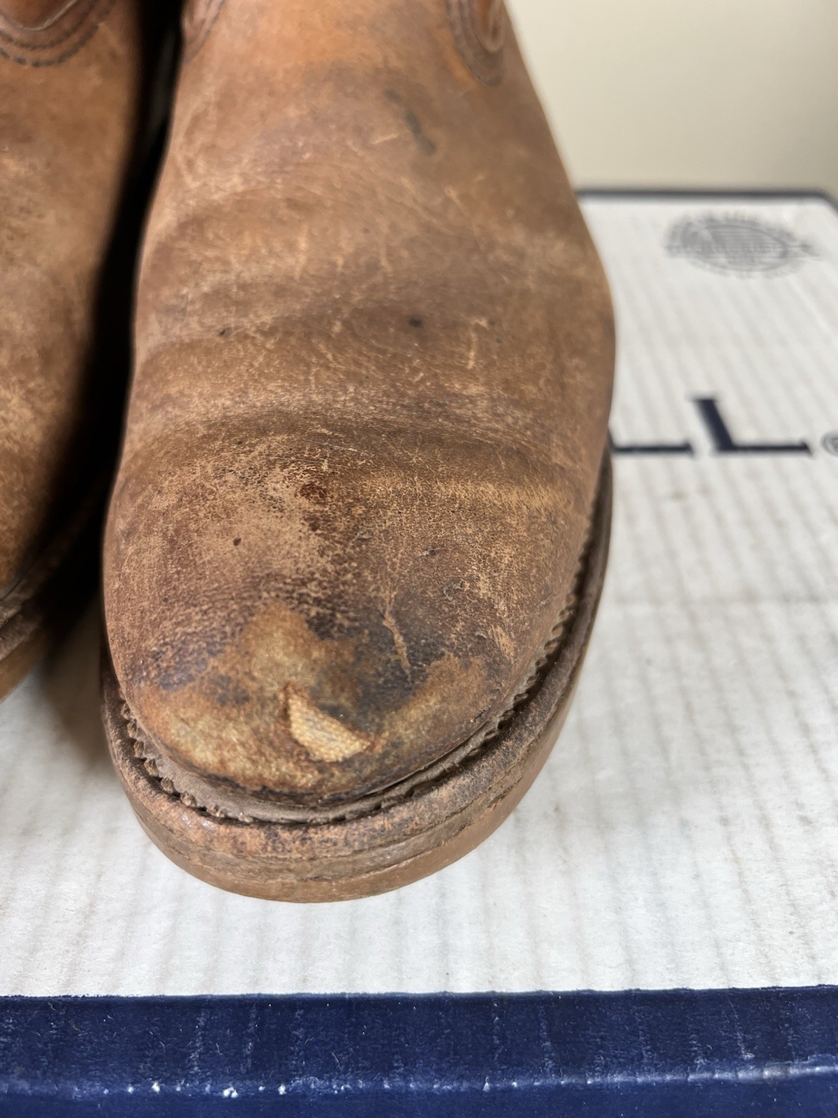 Red Wing #488 Vintage Pecos Style Brown Leather Cowboy Western Boots Sz 13 AAA
