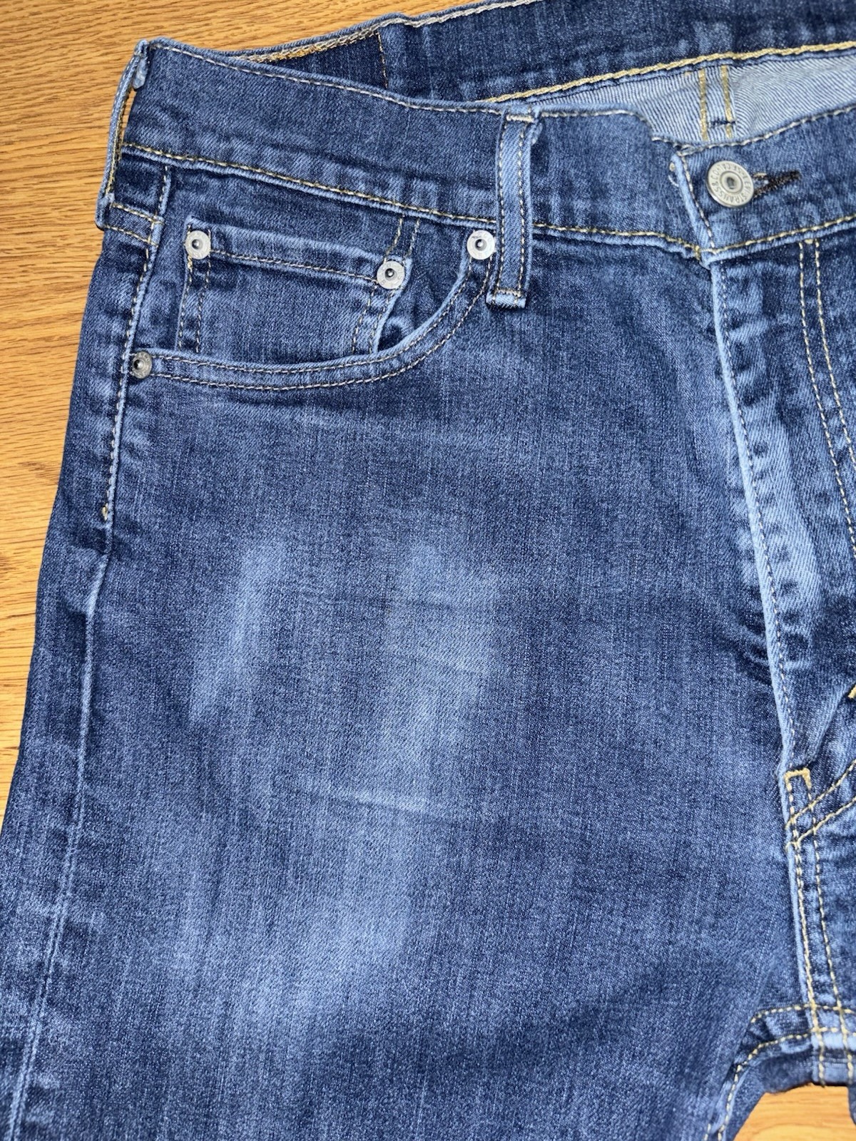 Levi’s 513 Selvedge Slim Straight Leg Jeans Men’s Size 33×31 Medium Wash Denim