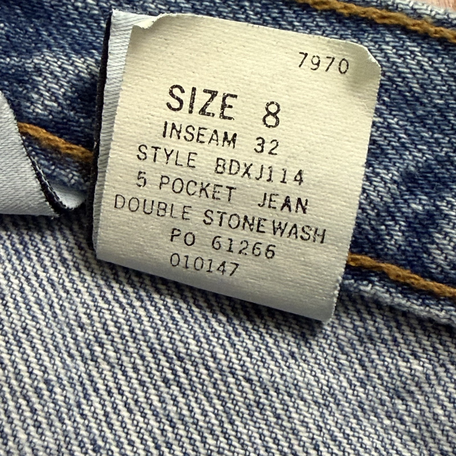 VINTAGE Calvin Klein Jeans Womens 8 Tapered High Rise Stonewash Denim USA 24×32