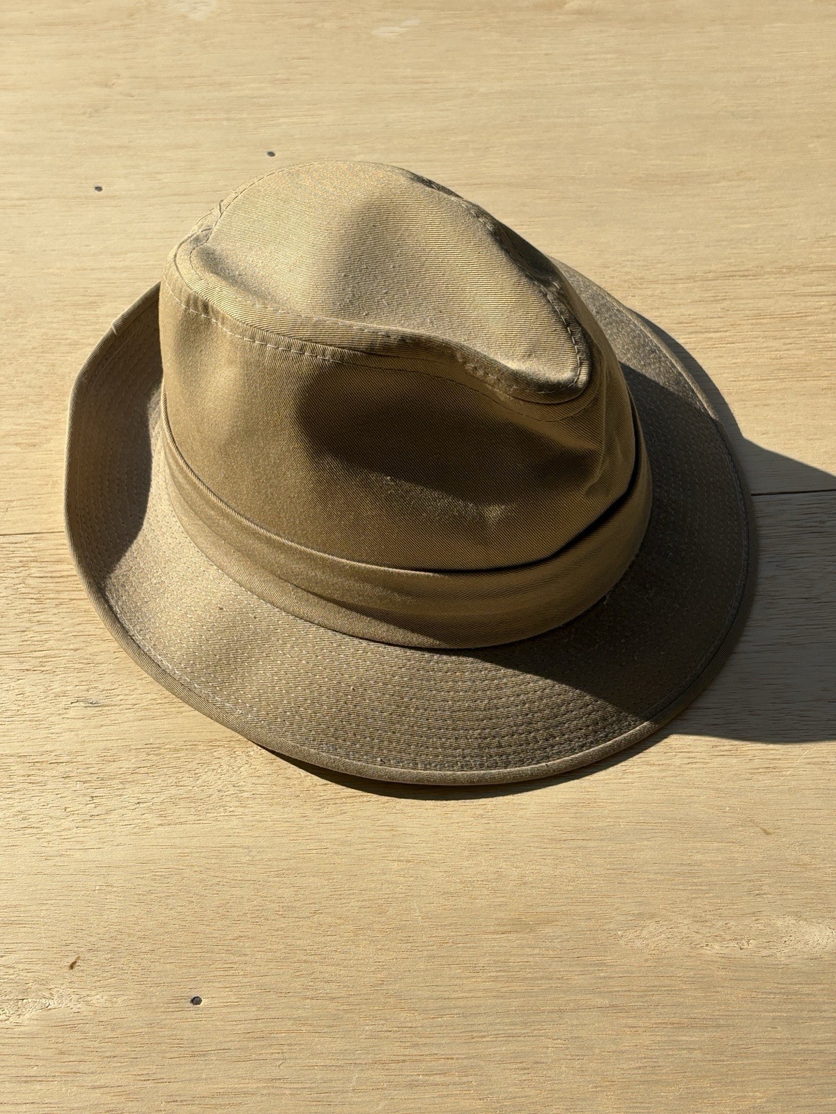 Mallory by Stetson Canvas Fedora Hat Size 8” X 6.5” See Pictures For Measurement