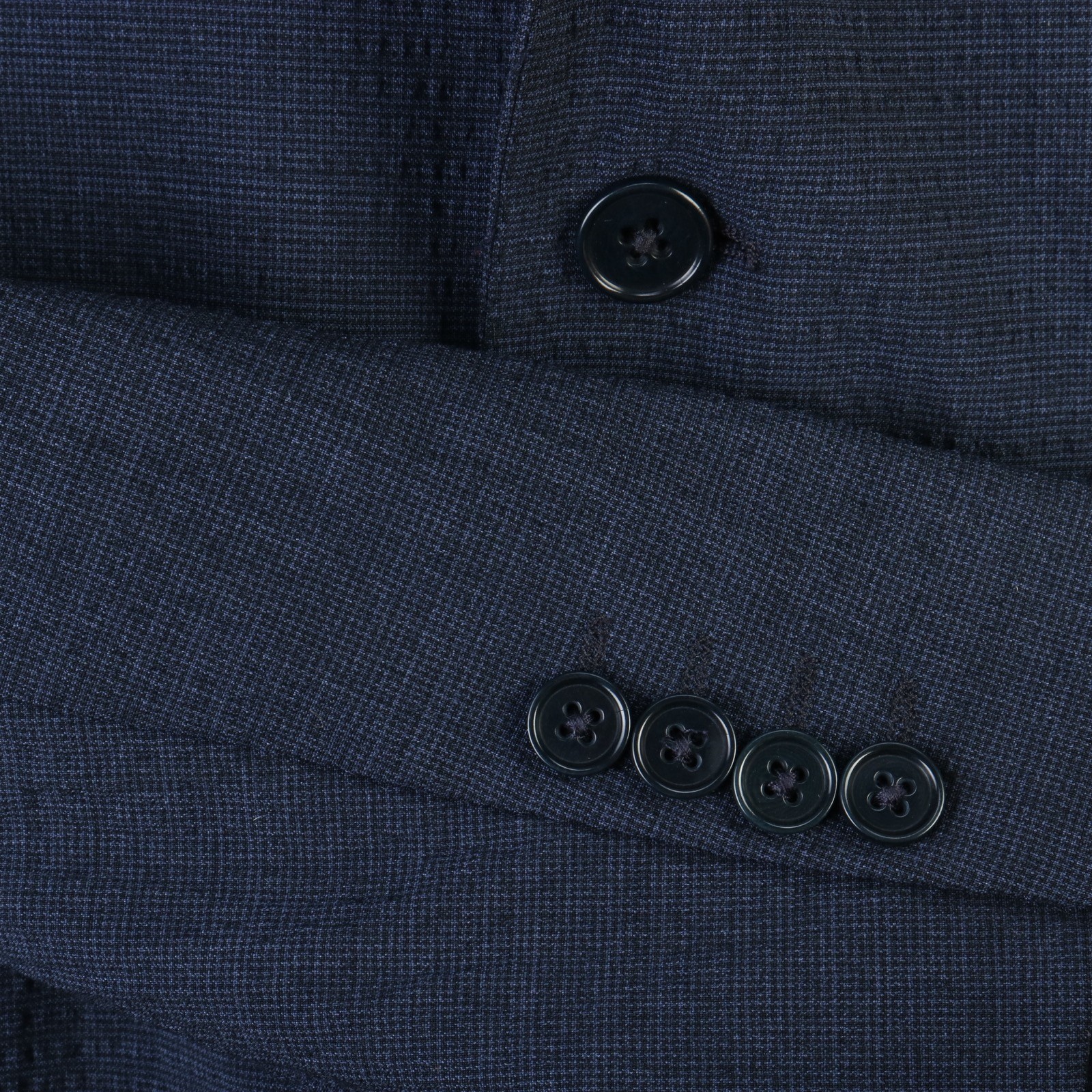 ARMANI COLLEZIONI NAVY BLUE WOOL SEERSUCKER SPORT COAT JACKET EU 58 US 44/46