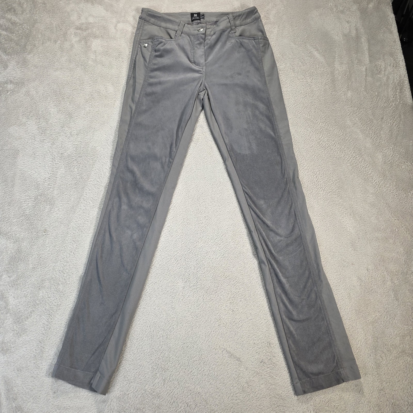Daily Sports Golf Pants Womens 2 Gray Stretch Lightweight Pockets Active Comfort