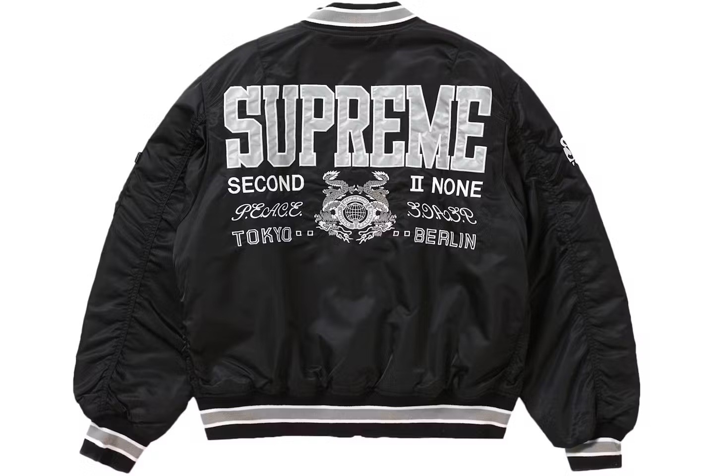 New Supreme Second To None Jacket Black Size S