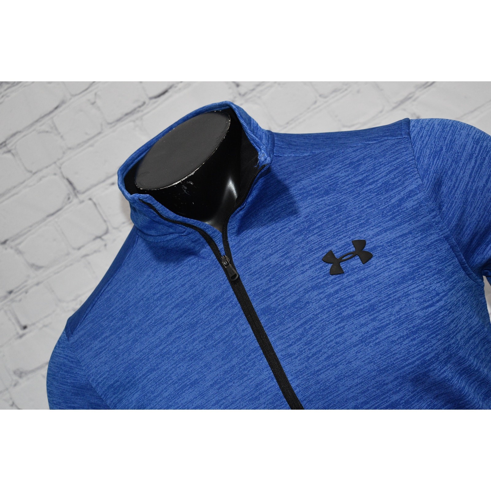 Under Armour Golf Pullover Mens Size Small Loose ColdGear Shirt 1/4 ZIP Blue