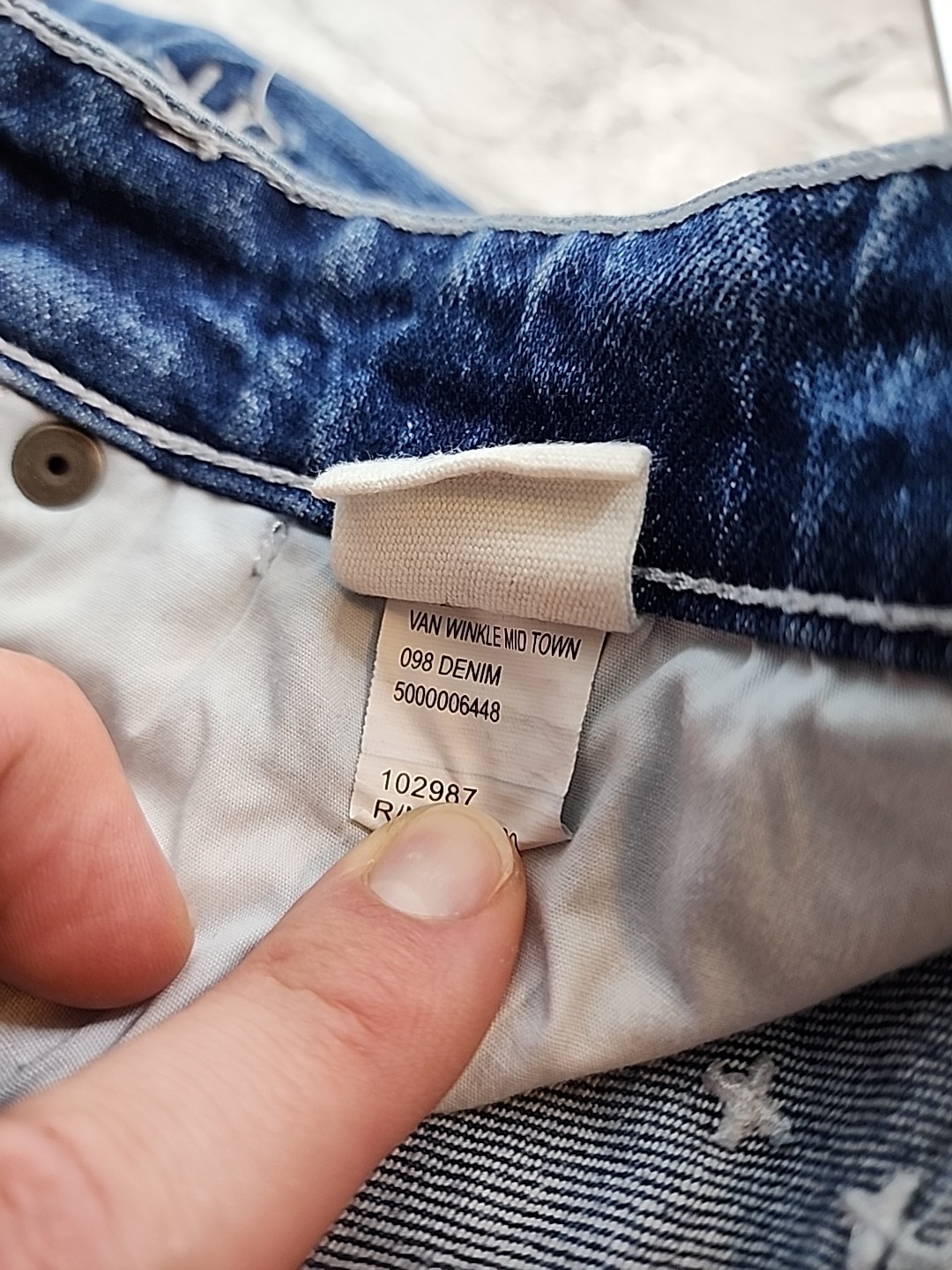 Ksubi Van Winkle Midtown Denim Jeans Blue Skinny Fit Mid Rise Men’s 38W 33L
