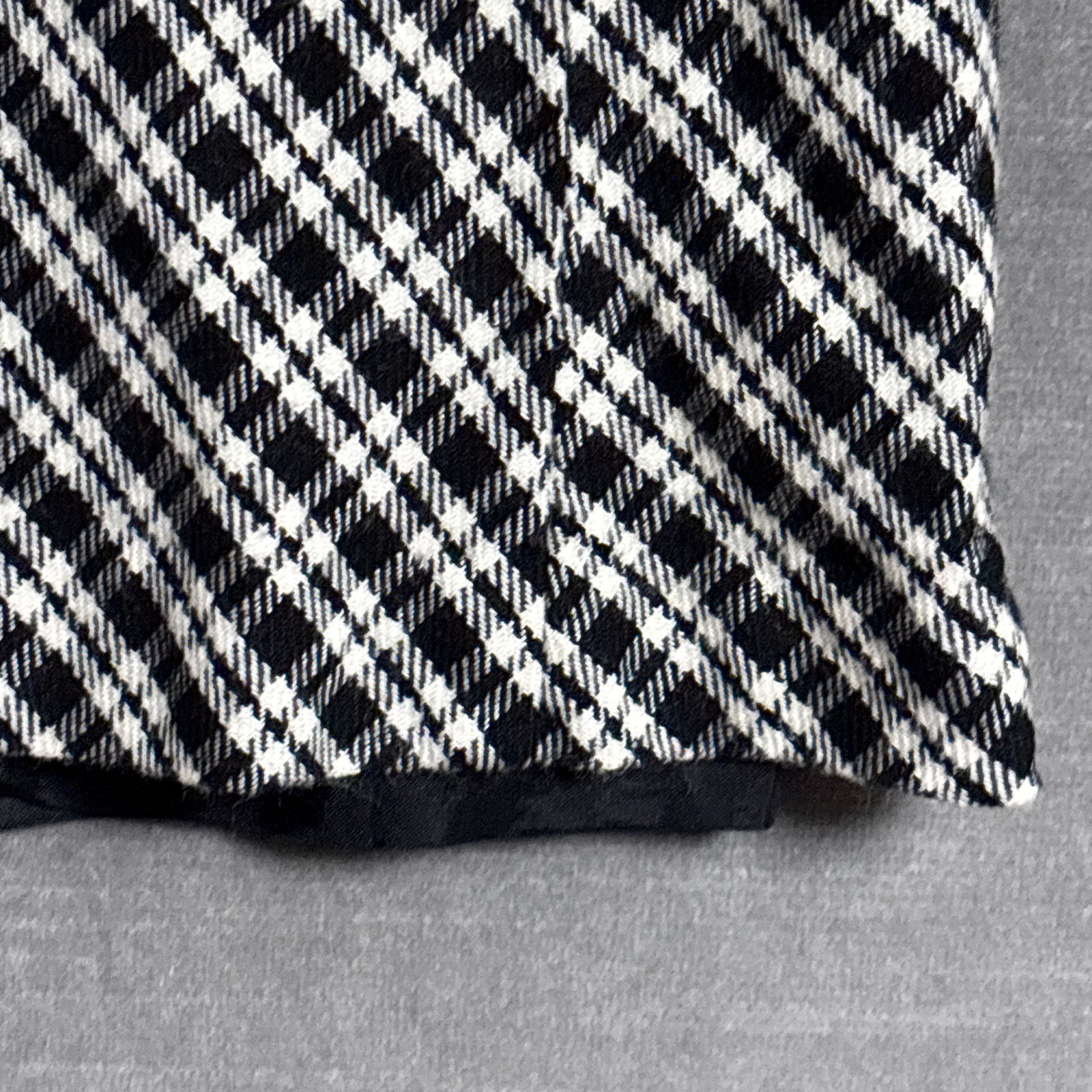 Vintage Talbots Dress 8 Black Plaid Sheath Wool 90s y2k Preppy Academia USA Made