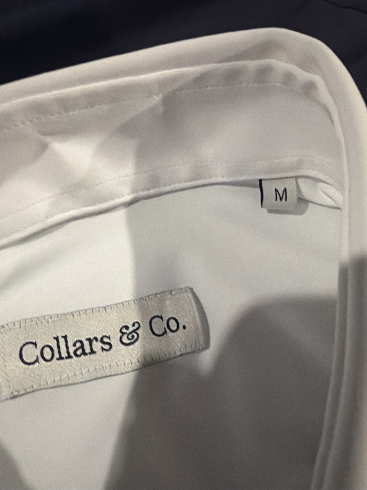 NWOT Collars & Co Apex Performance Dress Shirt Medium Solid White $119 Retail