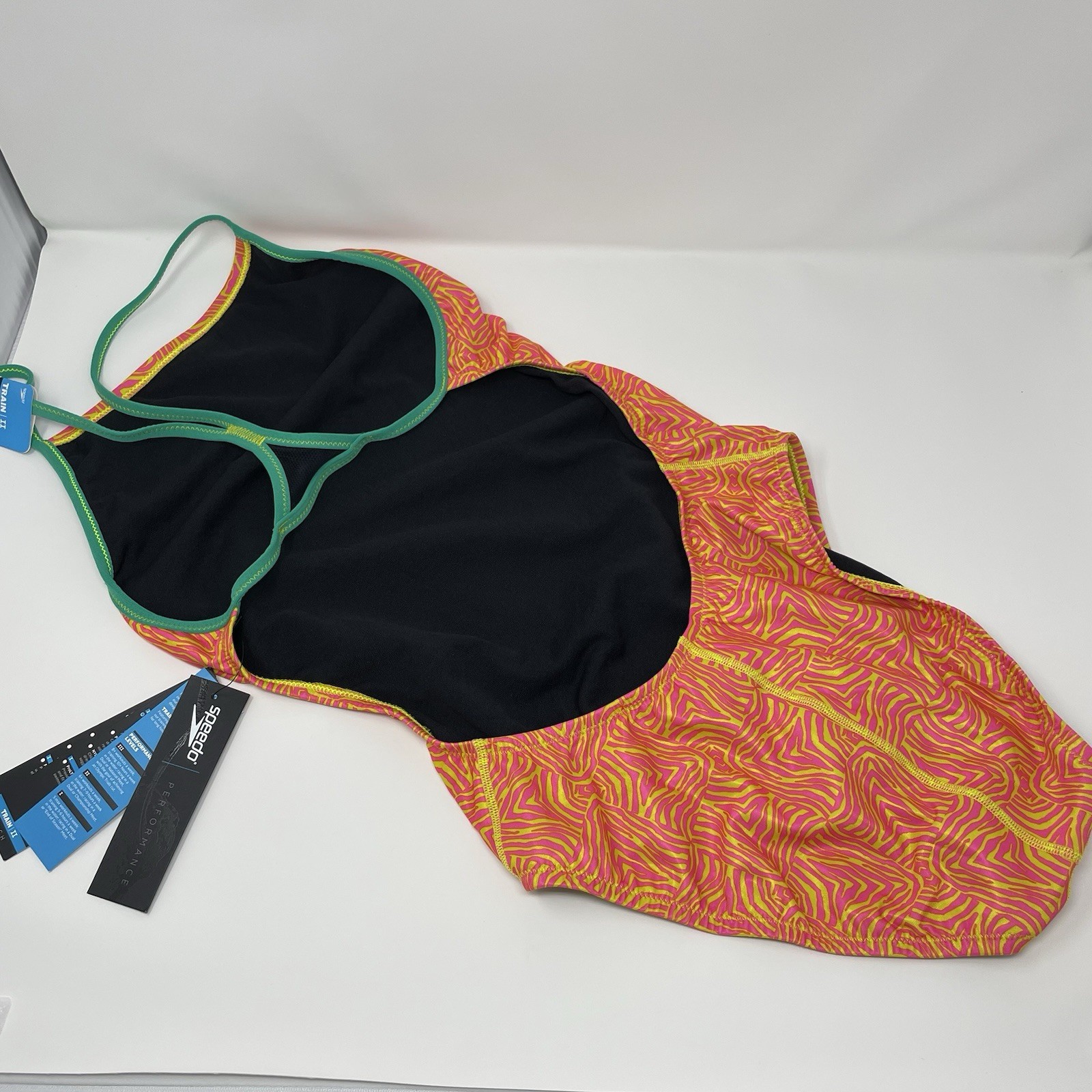 New Speedo Train II One Piece Swimsuit Endurance Lite Womens Training 12/38 NEW