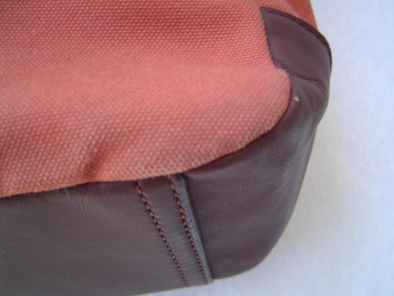 AUTHENTIC COACH MENS CAMDEN ORANGE CANVAS LARGE MESSENGER BAG #70829 VGC