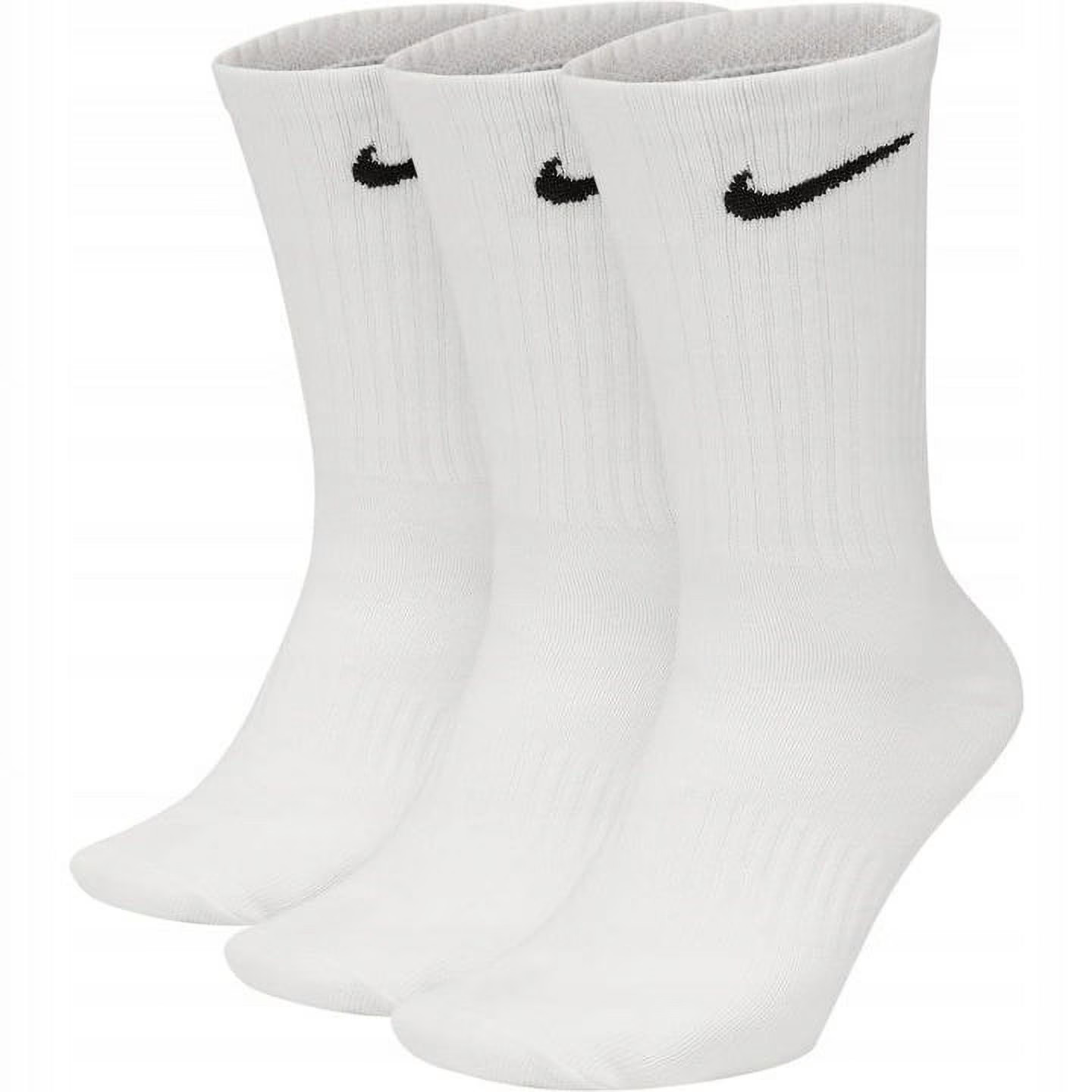 3 PAIRS Nike White Cotton Socks – SIZE 8-12 Cotton Crew Socks