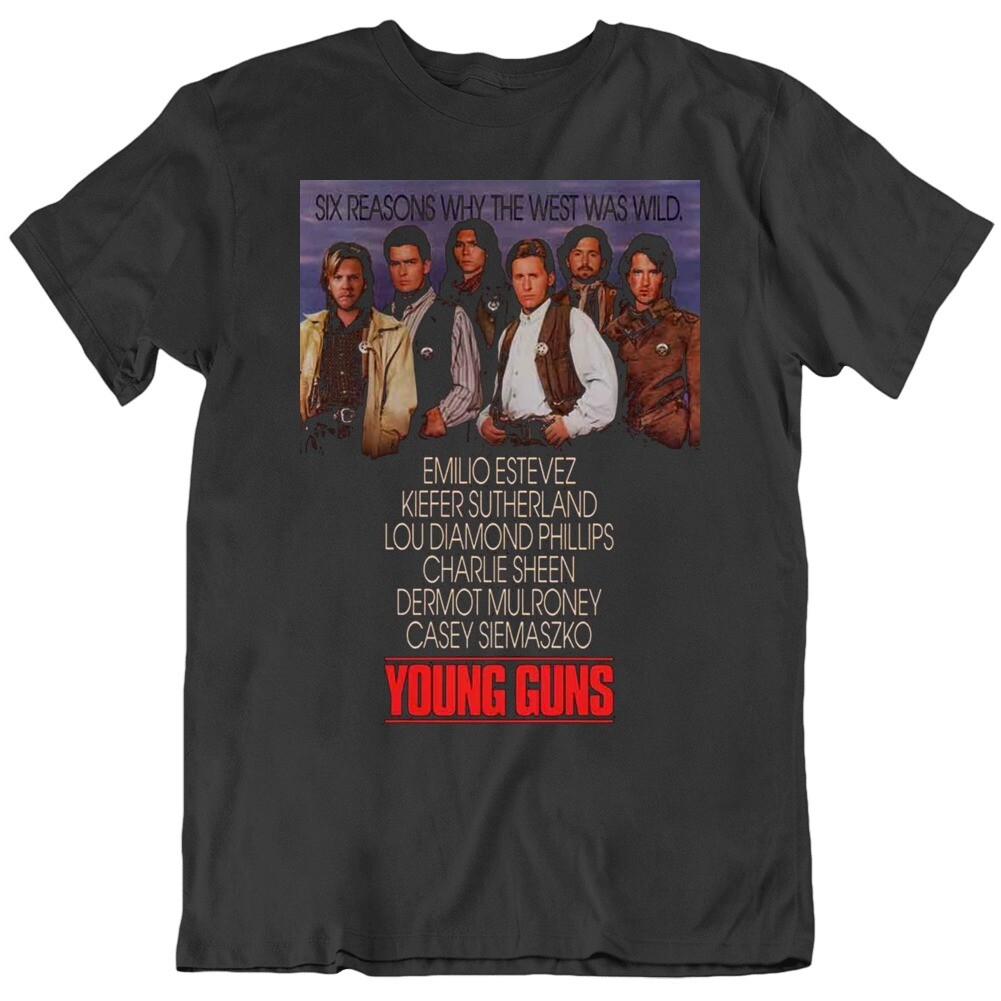 80’s Movie Young Gun Retro Movie Poster T Shirt