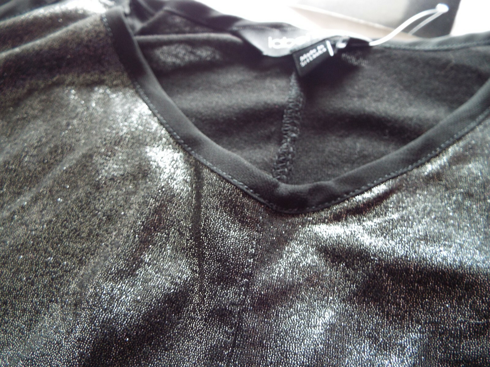 BNWT LabelBe label be Blouse Top in glittery black SIZE UK 12 Euro 40 new