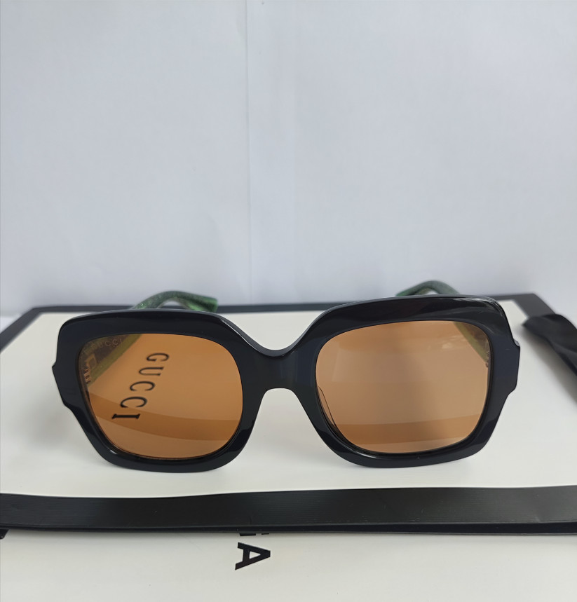 Gucci GG0034SN 002 Women Sunglasses – Gradient Black Green/Gray