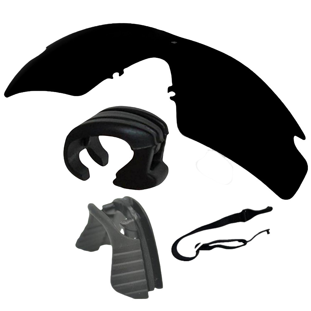 stealth black polarized Lenses for M Frame 3.0/frame clip&nose clip/head strap