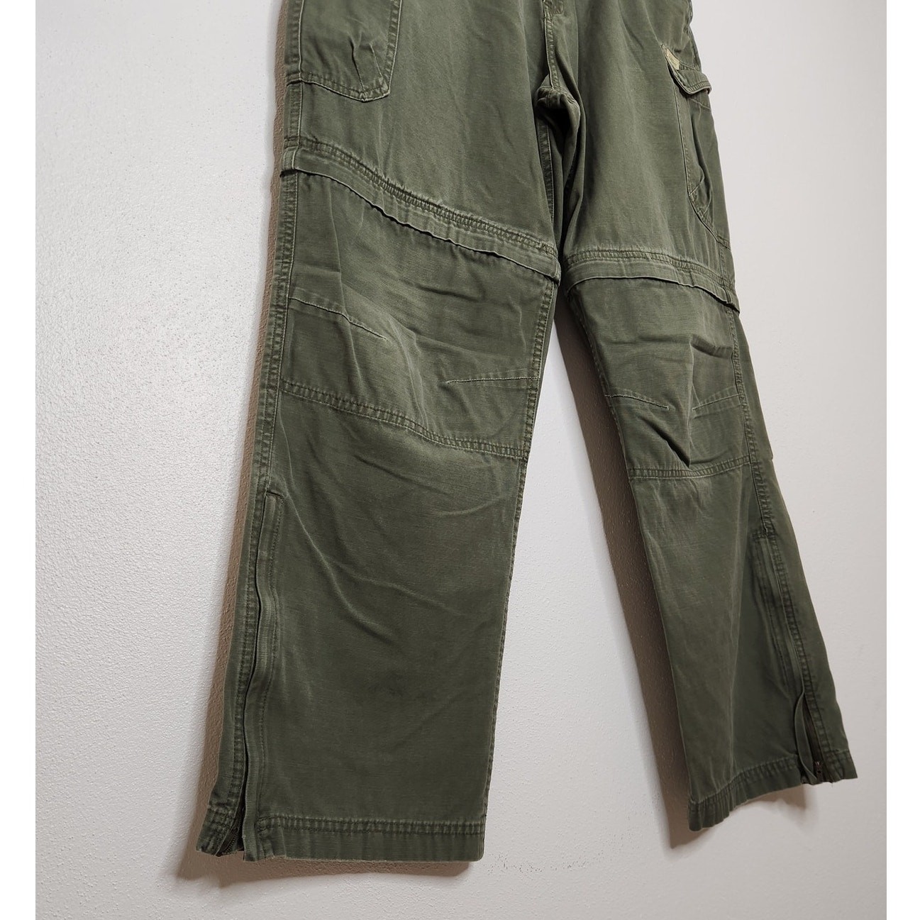 Vintage Gander Mountain Cargo Pants Green 33×32 Zip Off 90s Army