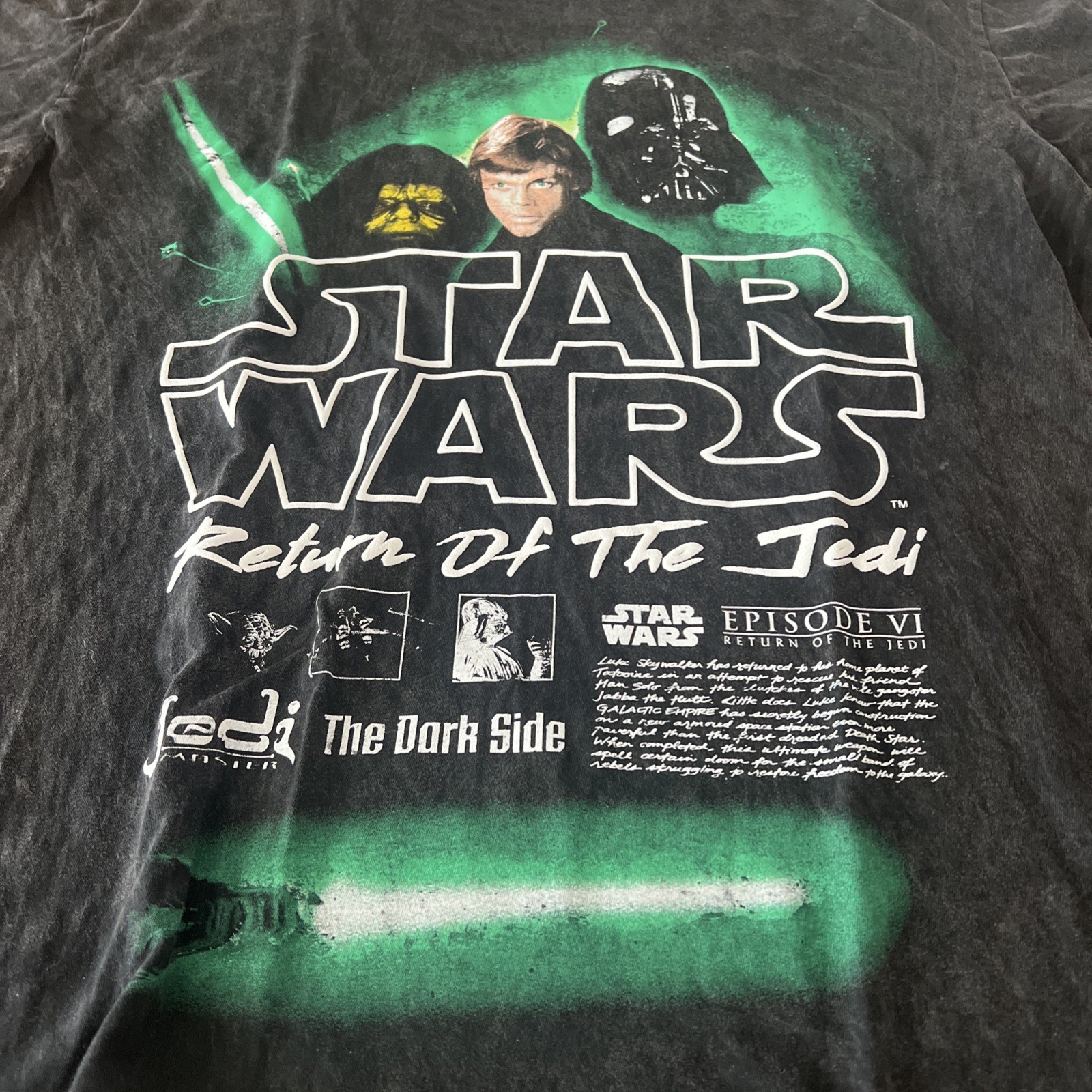 Star Wars Return Of The Jedi Tee Black Size Large Nwt